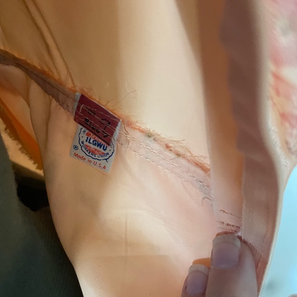 Vintage 70s angel sleeve cherry blossom dress. New - Picture 4 of 6